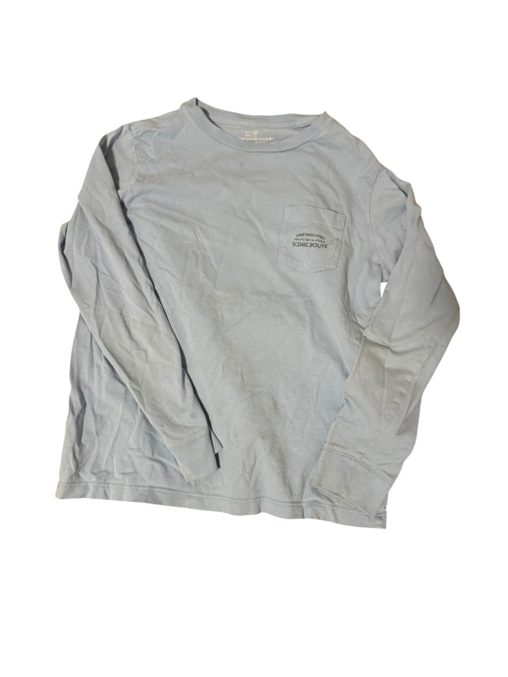 Vineyard vines  Scenic Route Long-Sleeve Pocket Tee - Light Blue